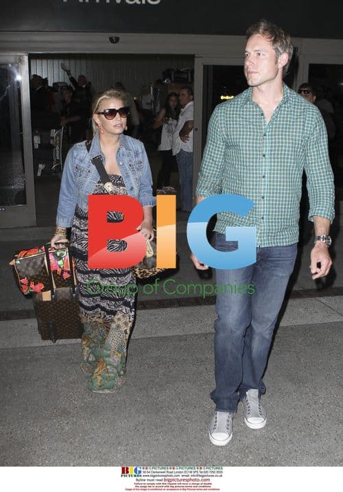 Jessica Simpson and Eric Johnson at LAX