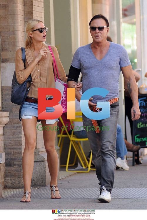Mickey Rourke and Elena Kuletskaya in NYC
