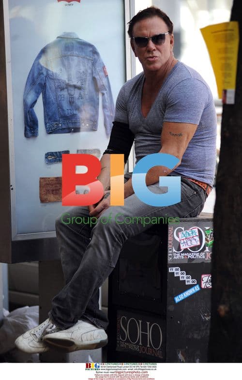 Mickey Rourke and Elena Kuletskaya in NYC