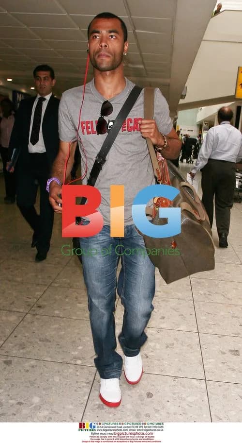 Ashley Cole at London Airport