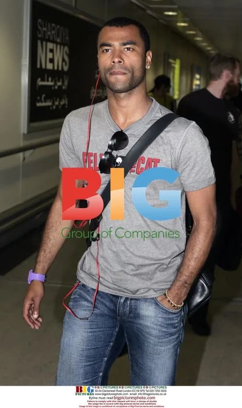 Ashley Cole at London Airport