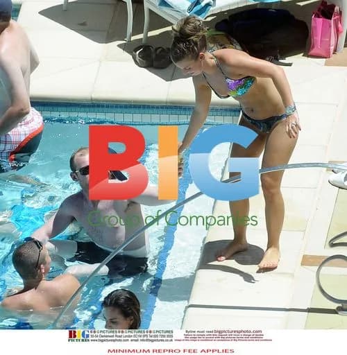 Wayne and Coleen Rooney Pool Day