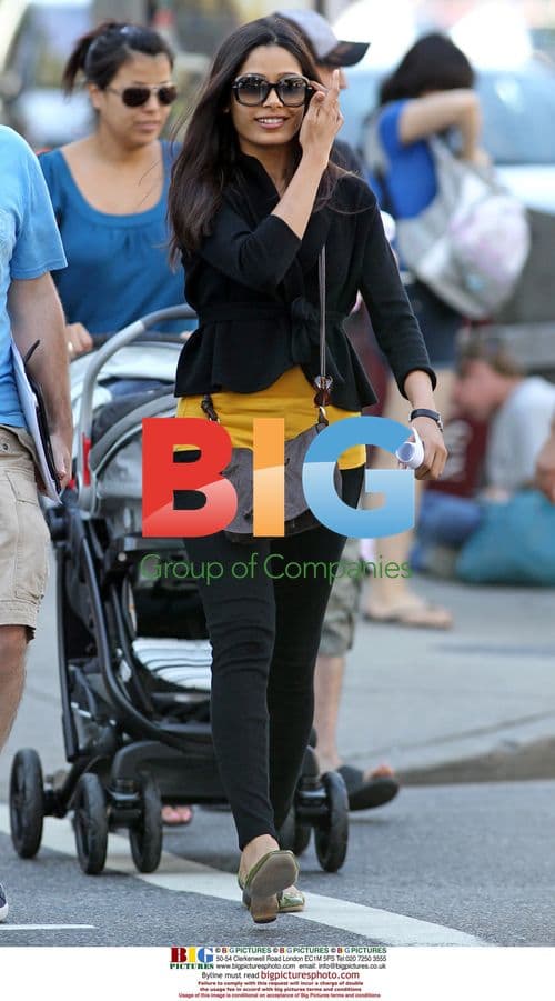 Freida Pinto Seen With Producer of 'Caesar: Rise of The Apes'