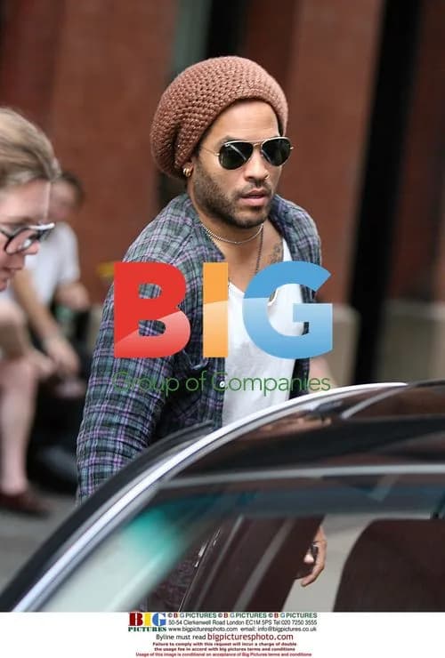 Singer Lenny Kravitz Leaving Hotel in NYC