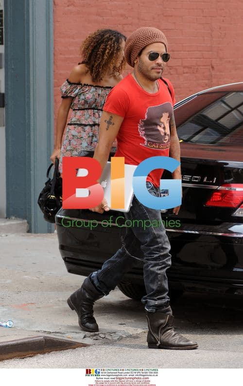 Lenny Kravitz Leaves NYC Photoshoot