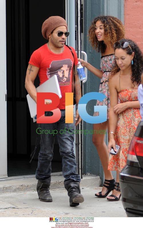 Lenny Kravitz in NYC with Companion