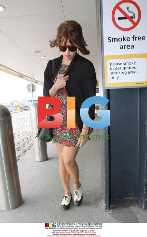 Peaches Geldof Spotted at Airport