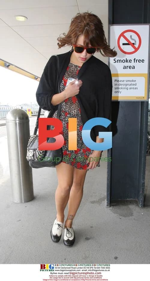 Peaches Geldof at London Airport
