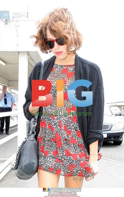 Peaches Geldof at London Airport