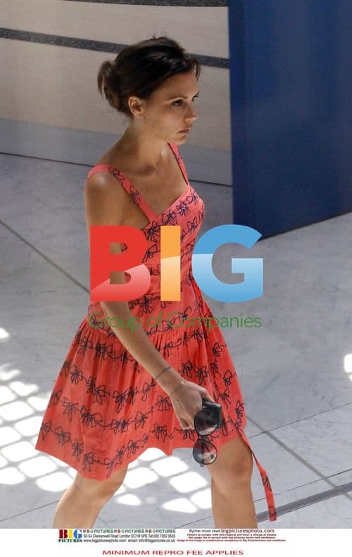 Victoria Beckham Departs Nice Airport