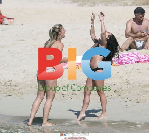 Hayley Tamaddon on Beach in Spain