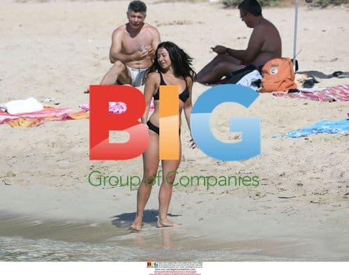 Hayley Tamaddon on beach holiday in Spain