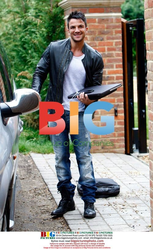 Peter Andre Smiling in Surrey