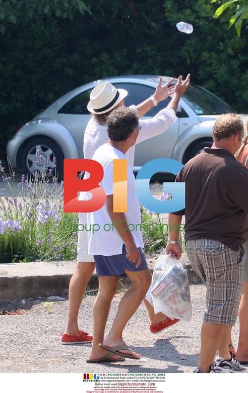 Rod Stewart Family Walk in France