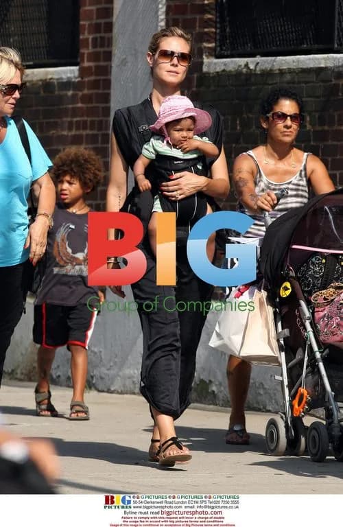 Heidi Klum with kids in New York