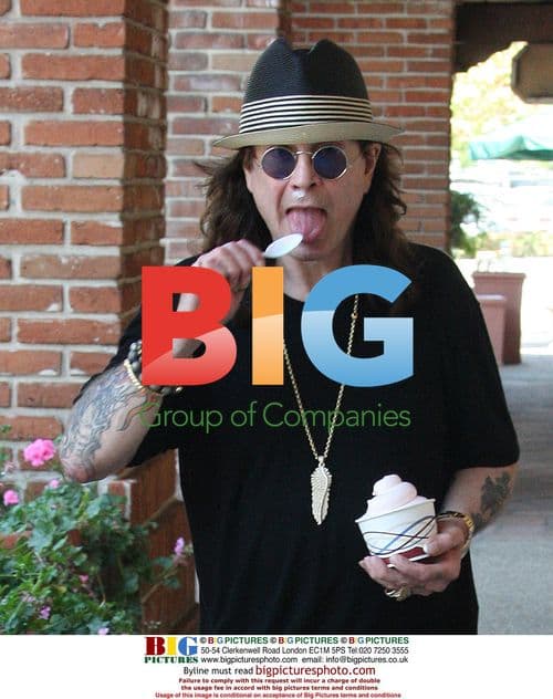 Ozzy Osbourne, Sharon Osbourne, Howie Mandel have lunch in Malibu