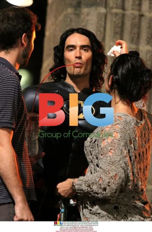 Russell Brand films 'Arthur' as Batman