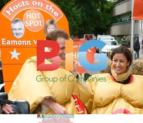 Celebrities filming TV show