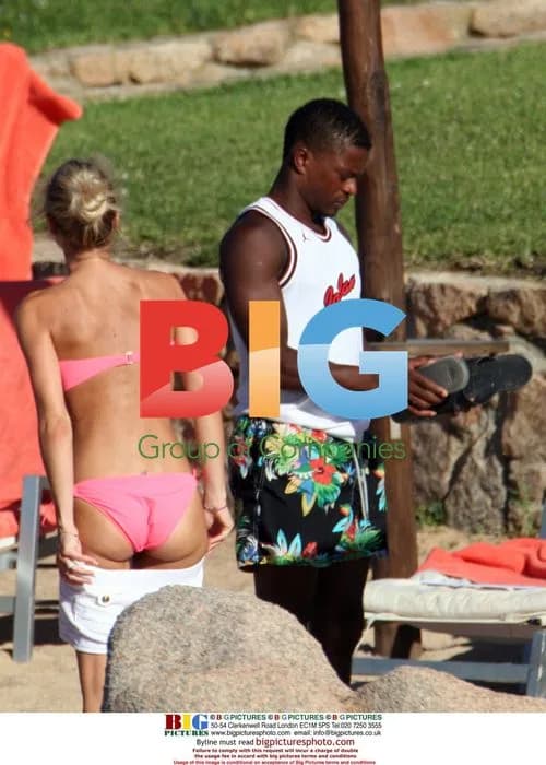 Patrice Evra and Girlfriend Relax in Italy