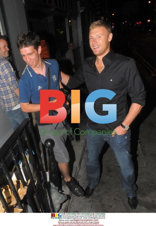 Freddie Flintoff Out in Soho