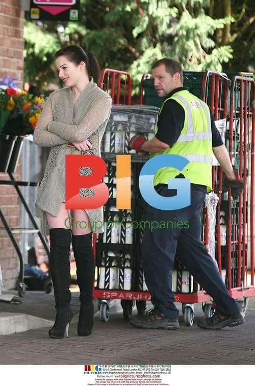 Helen Flanagan at Petrol Station