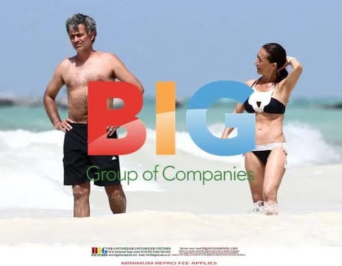 Jose Mourinho relaxes with family on beach