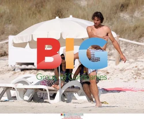 Nadal Playing Football on Beach