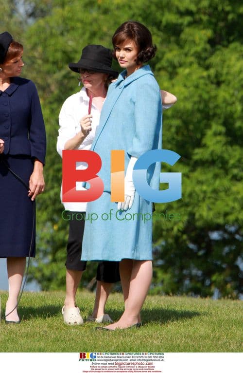 Katie Holmes on the set of 'The Kennedy's'