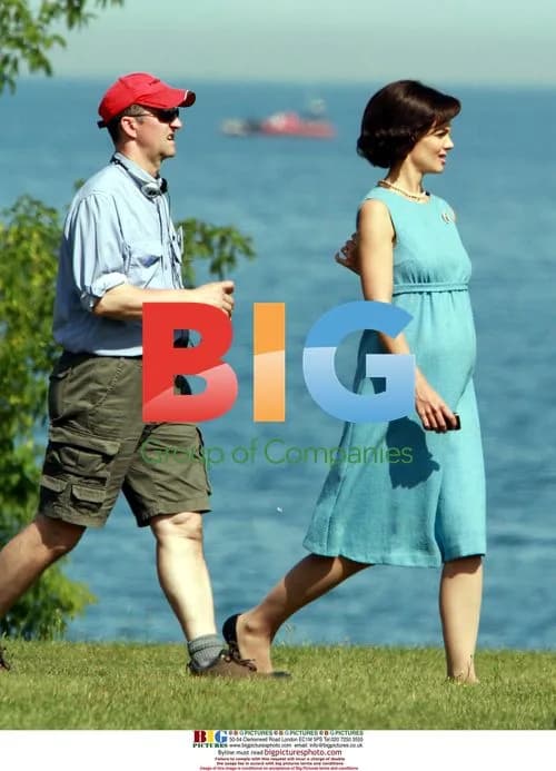 Katie Holmes on set of 'The Kennedys'