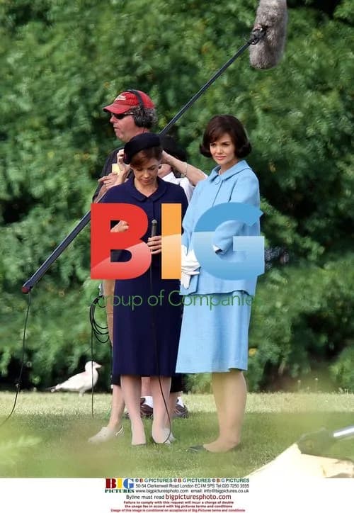 Katie Holmes on set of The Kennedys