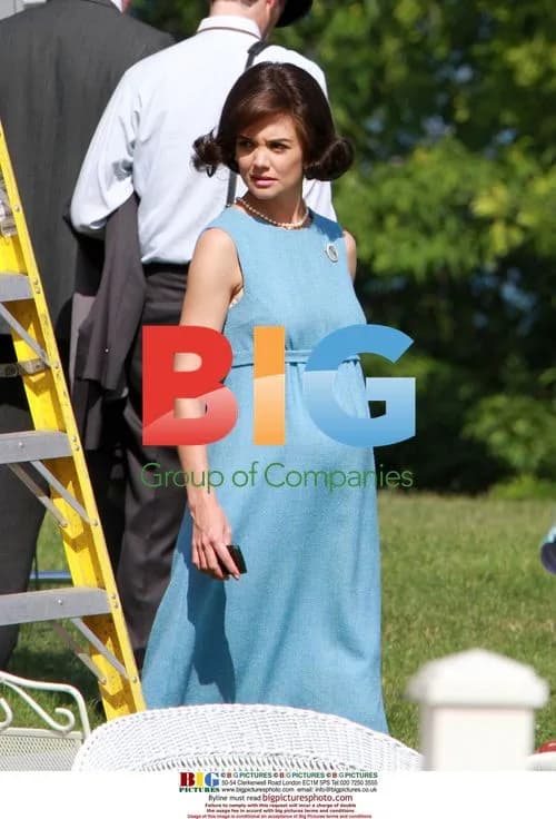 Katie Holmes on set of 'The Kennedys'