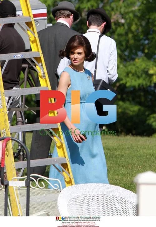 Katie Holmes on set of "The Kennedys"