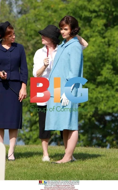 Katie Holmes on set of 'The Kennedys'