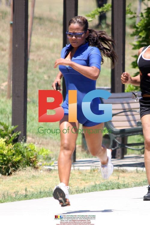 Christina Milian Workout in Woodland Hills