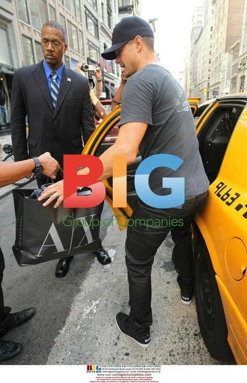 Josh Duhamel Shopping at Armani Exchange