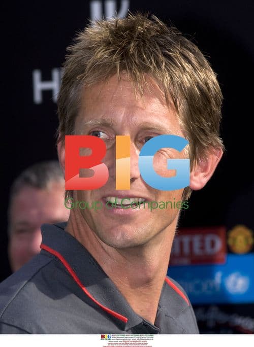 Edwin Van Der Sar at Manchester United 'Goal for UNICEF' event