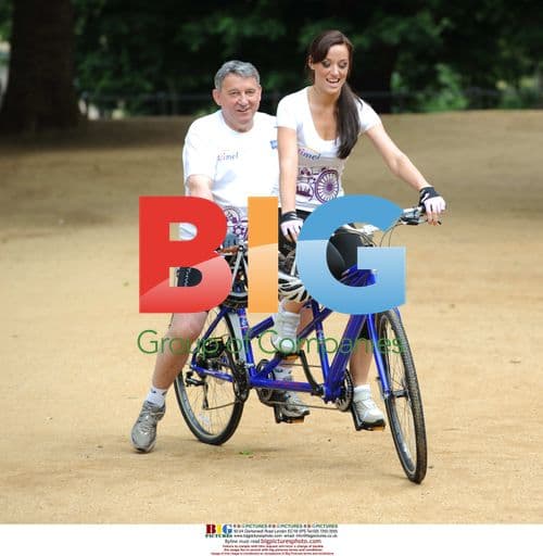 Miss England, Katrina Hodge and Graham Taylor launch Pedal to Paris