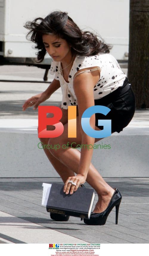 Konnie Huq Filming in London