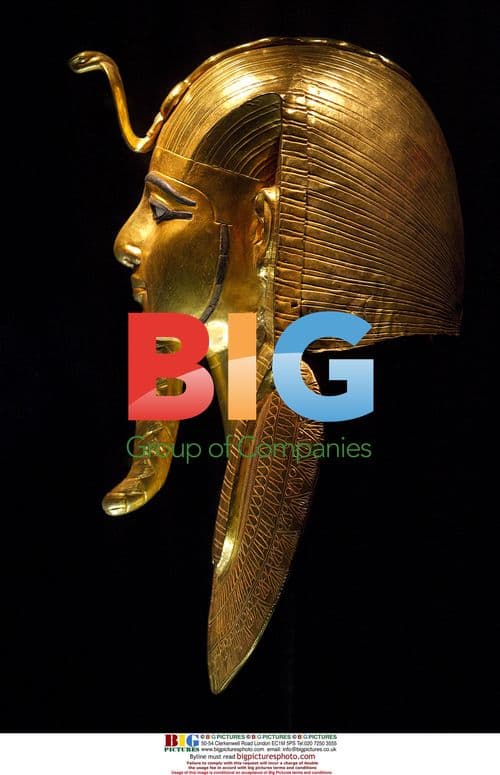 Golden Statue of Psusennes I at King Tut Exhibit
