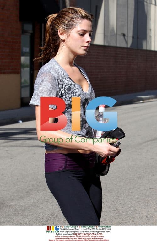 Ashley Greene Leaving Gym in LA