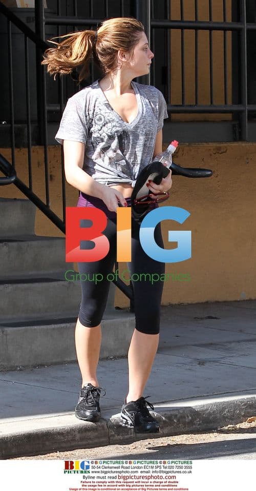 Ashley Greene Leaves Gym in LA