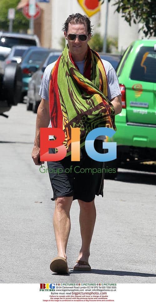 Matthew McConaughey Leaves LA Gym