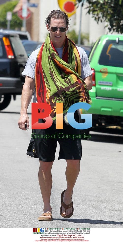 Matthew McConaughey Leaves Gym in LA