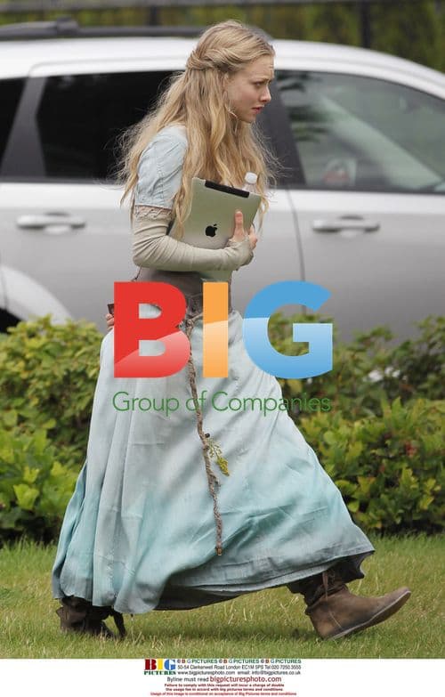 Amanda Seyfried on set of 'Red Riding Hood'