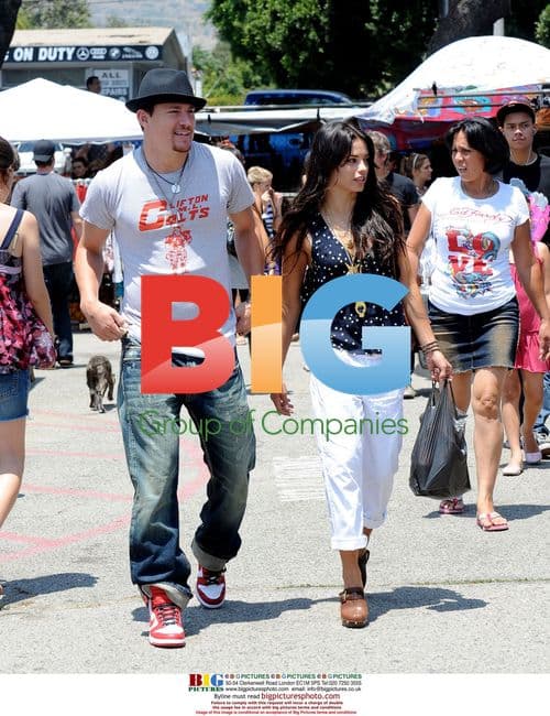 Channing Tatum and Jenna Dewan at Flea Market