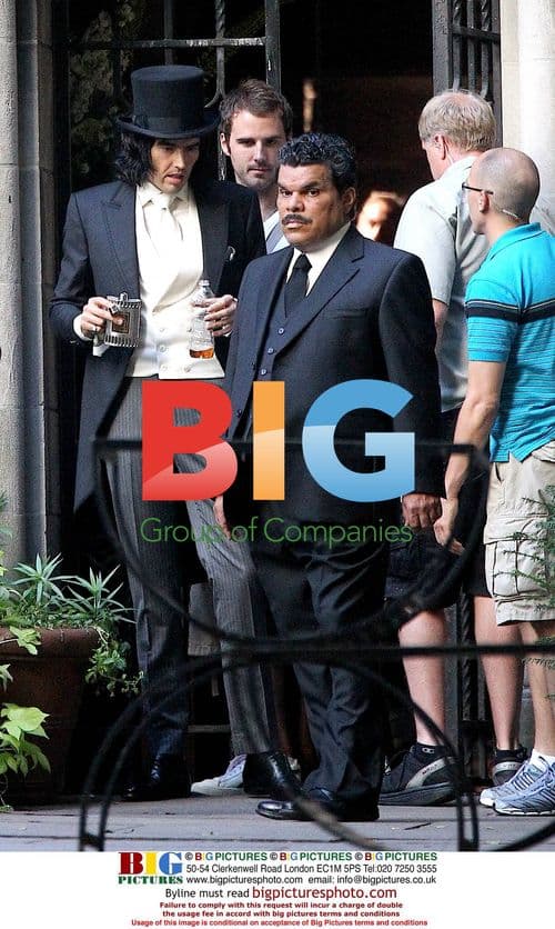 Russell Brand and Luis Guzman film 'Arthur'