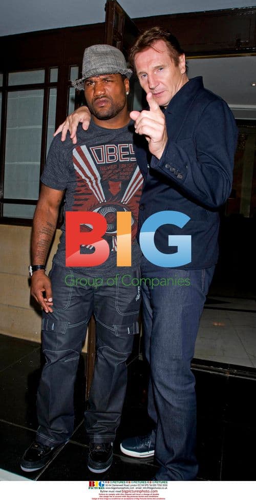 Liam Neeson and Quinton 'Rampage' Jackson at \"The A Team\" UK Premiere