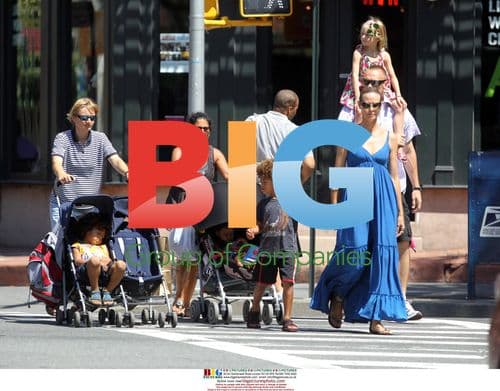 Heidi Klum With Kids Going to McDonald's