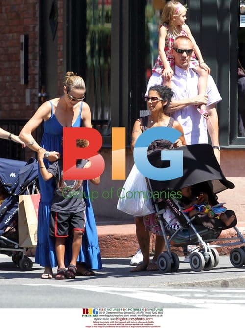 Heidi Klum and Kids at McDonald's