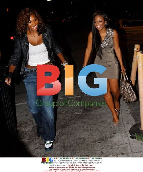 Serena Williams and Christina Milian leave Madeo